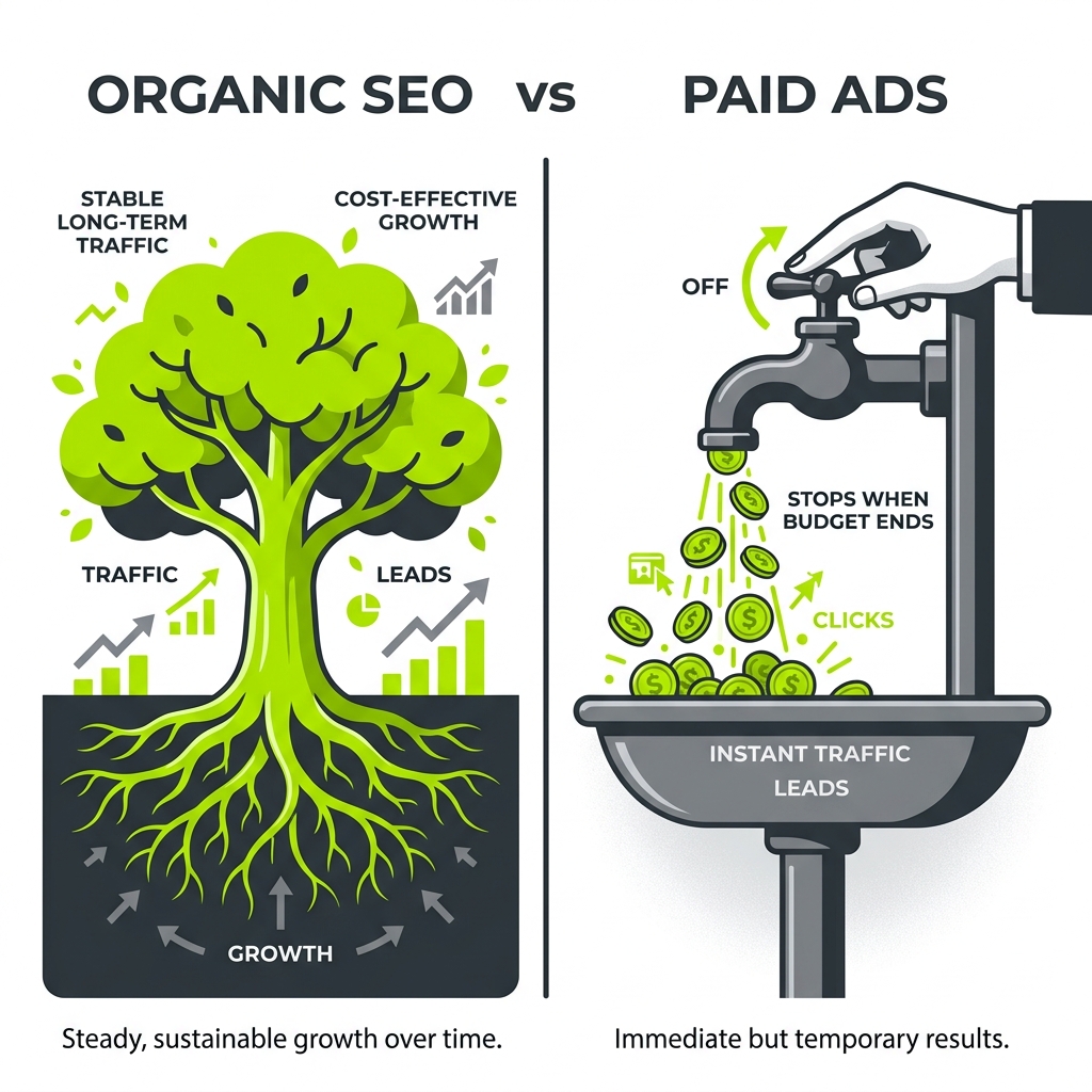 Organic SEO vs Paid Ads