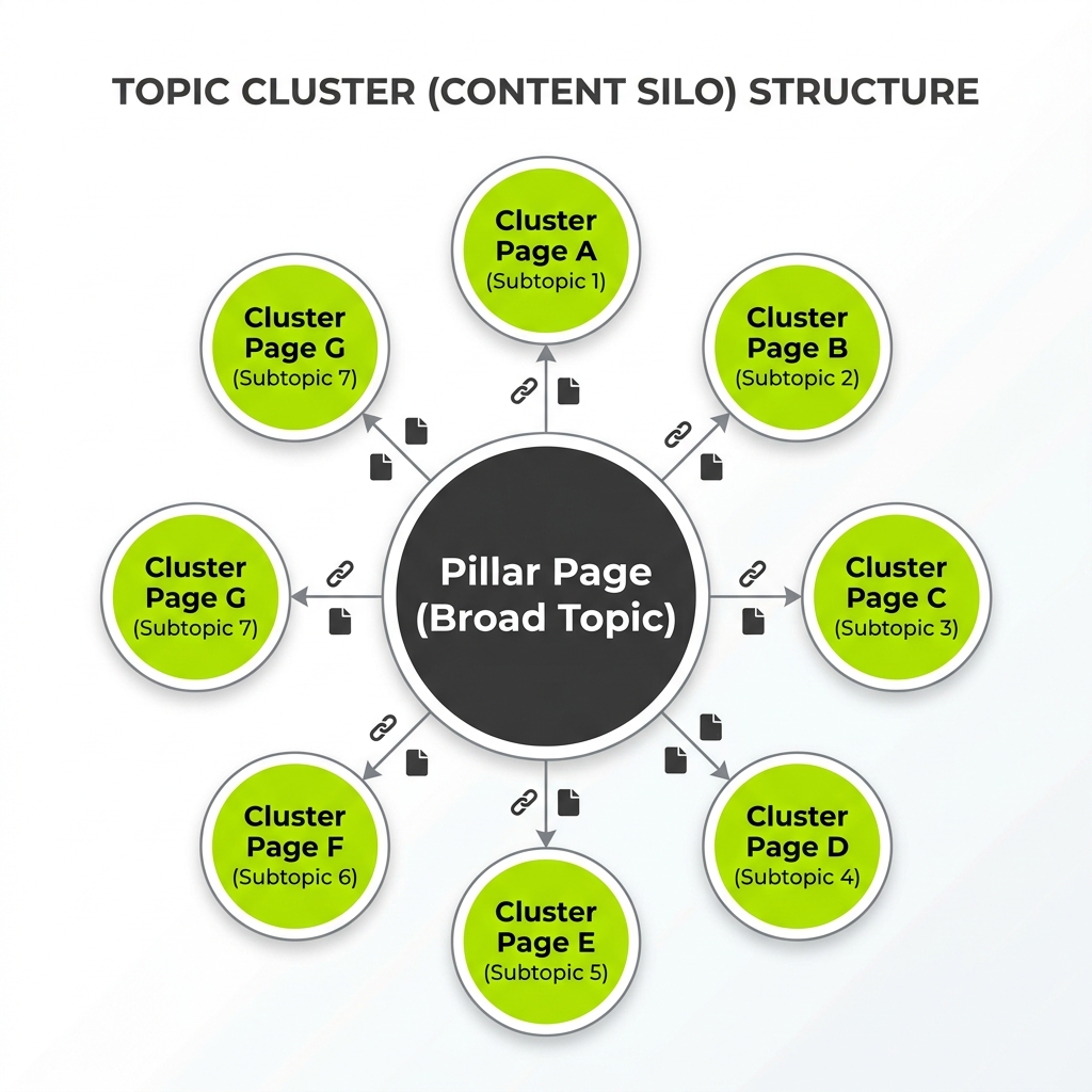 Topic Cluster Silo Structure